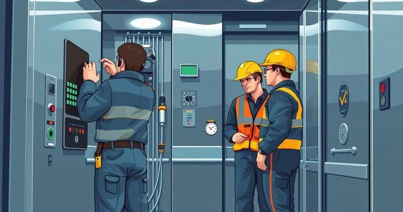 Manutenção elevador comercial