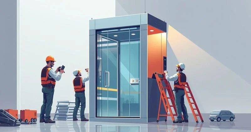 Montagem de elevador residencial