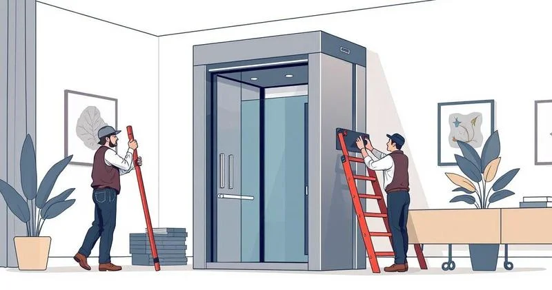 Montagem de elevador residencial
