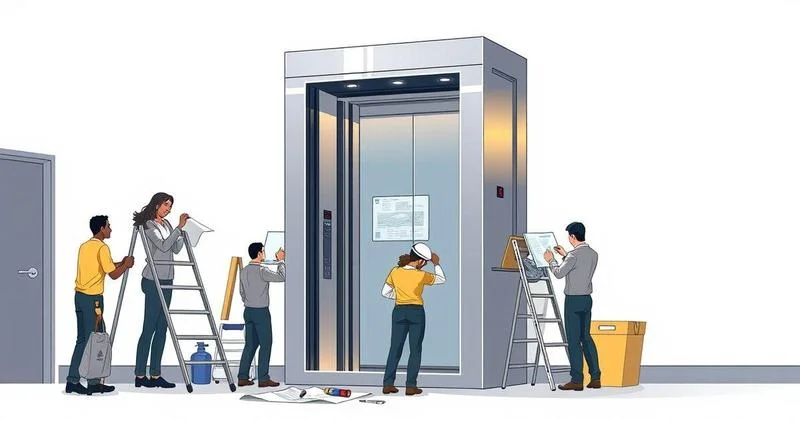 Montagem de elevador residencial
